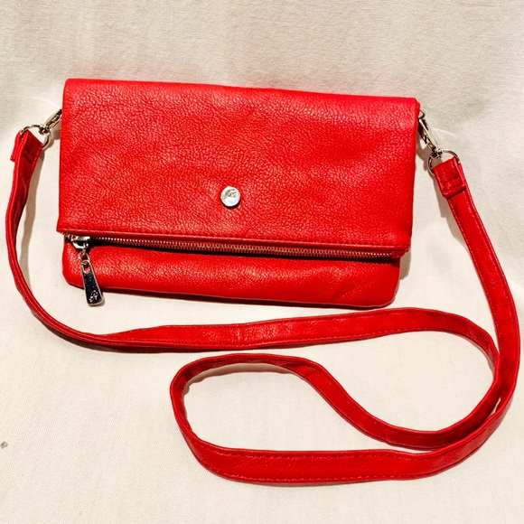 GRACE ADELE Red Messenger Cross-body Clutch *NWOT - Picture 7 of 7
